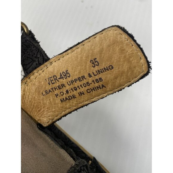 Alegria Verona Finely Black Strappy Slingback Sandals Leather EU 35 US 5 / 5.5 - Picture 9 of 9